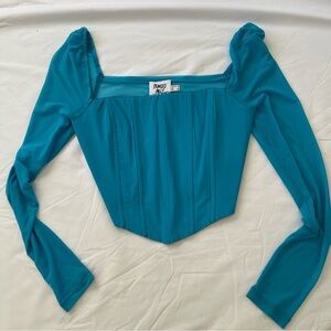 Beverly Long Sleeve Top Blue (us size 6)